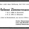 Zimmermann Helmut  1908-1971 Todesanzeige